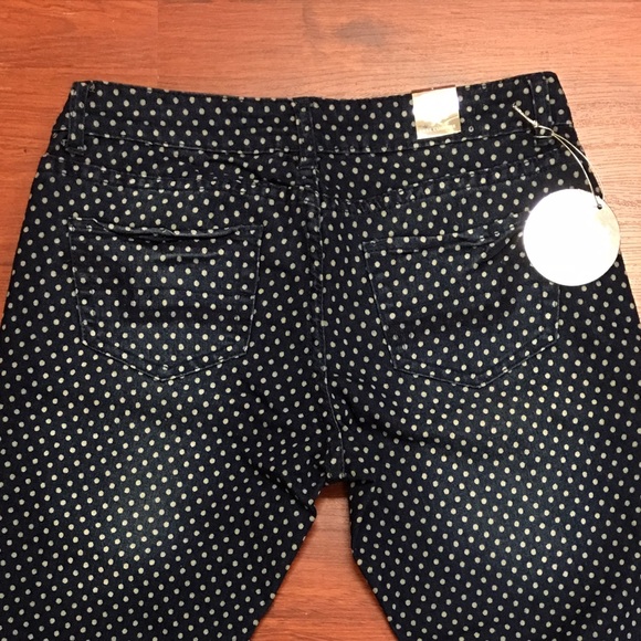 Free Culture Polka Dot Fitted Jeans Black/White - Picture 2 of 2