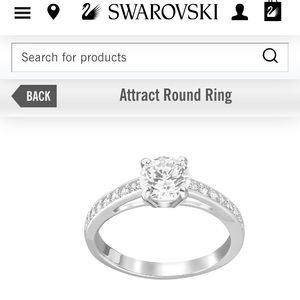 Swarovski Attract Round Ring