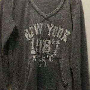 Grey hoodie shirt