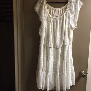 White lace dress