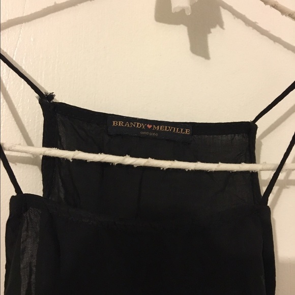 Brandy Melville black tank top - Picture 2 of 3