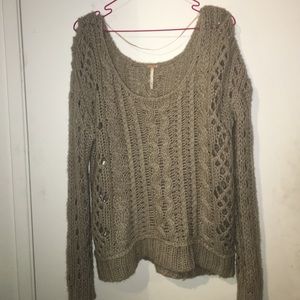 Free People Cream Sweater