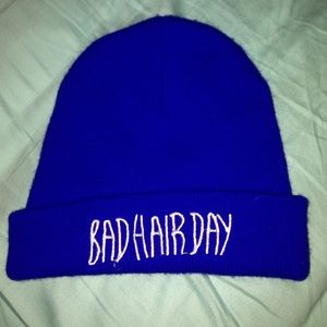 Blue "Bad Hair Day" Hat
