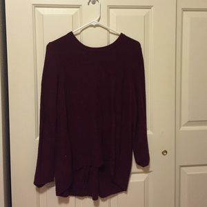 Madewell dark red sweater