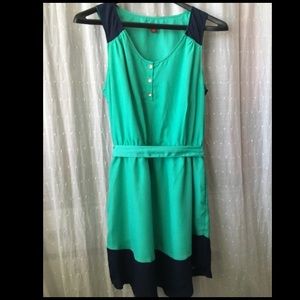 Sleeveless Color Block Dress