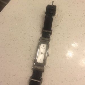 Kenneth Cole black and silver watch