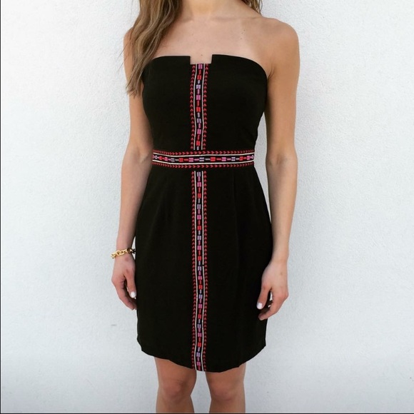 NWT! Black strapless dress - Picture 1 of 4