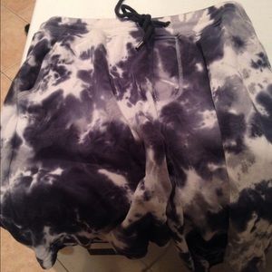 Tie dye shorts