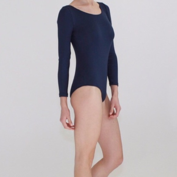 {SALE Atid Clothing Navy Bodysuit} - Picture 2 of 3