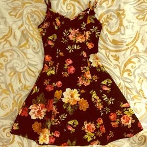 Vintage print skater dress