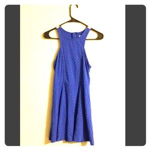 AE Navy blue & black polka dotted sundress