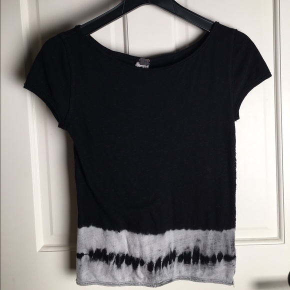 Black & Grey Tye-dye Shirt