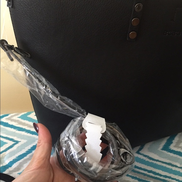 BCBG leather black and pink purses - Picture 2 of 3