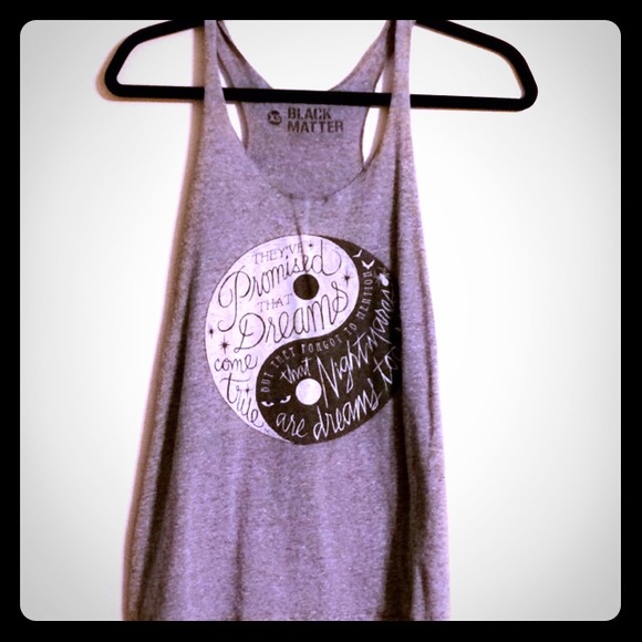 Gray Yin Yang Tank Top