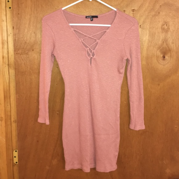 Love Culture Dresses & Skirts - Ribbed Pink Dress