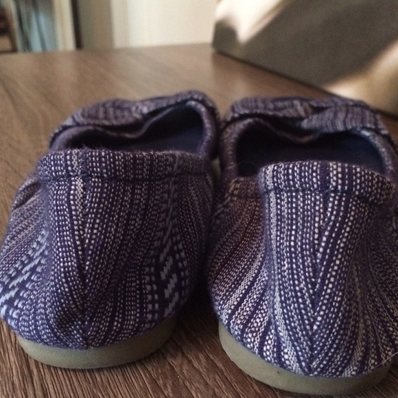 Blue peep toe flats - Picture 3 of 4