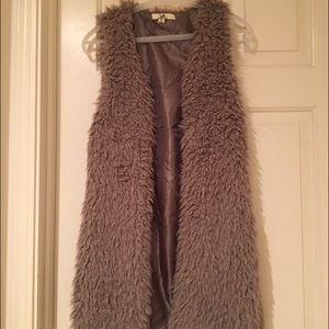 Faux Fur Long Vest