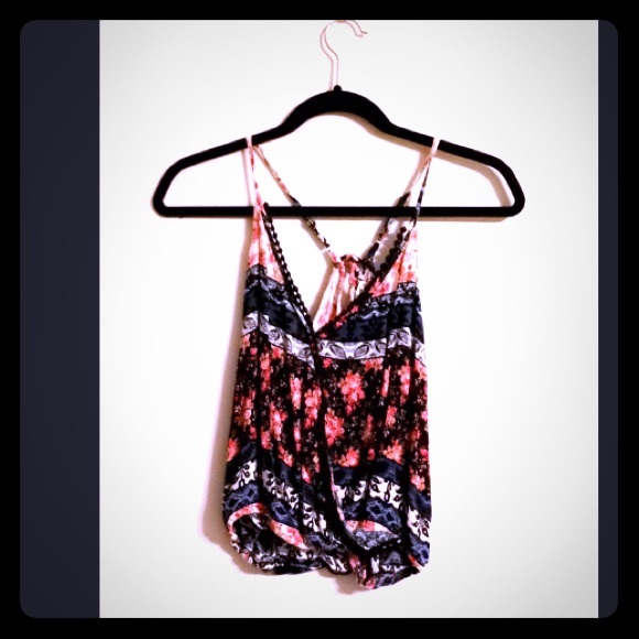 Flowy Strappy Floral Tank Top
