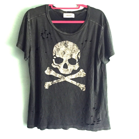 SoulCycle studio tour destroyed skull t-shirt 💀 - Picture 1 of 4