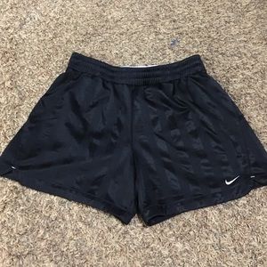 Black striped Nike shorts
