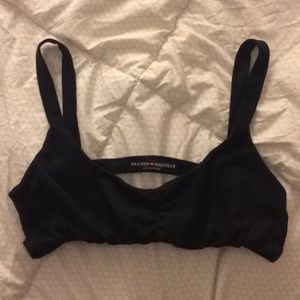 Suede Caged Back Bandeau / Bralette / Intimate