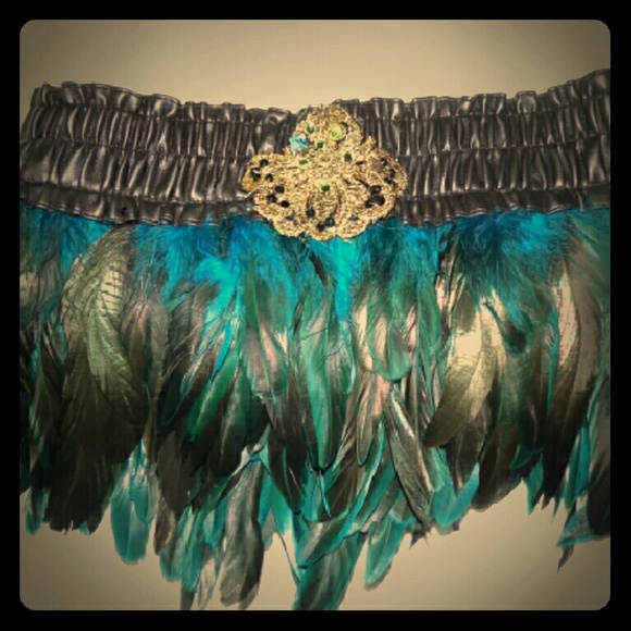 Peacock feather skirt