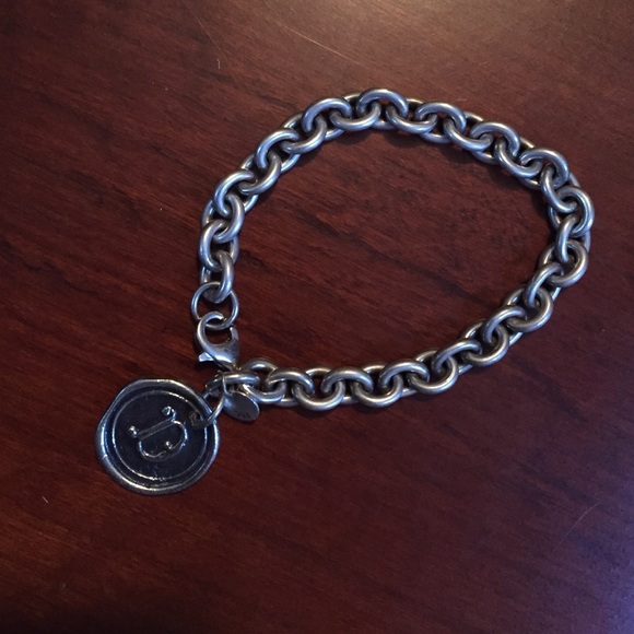Waxing poetic initial bracelet