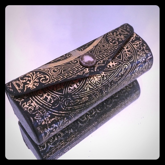 Made in Italy HAND PAINTED VINTAGE Handbags - Unique made in ITALY SM shop deco lipstick holder
