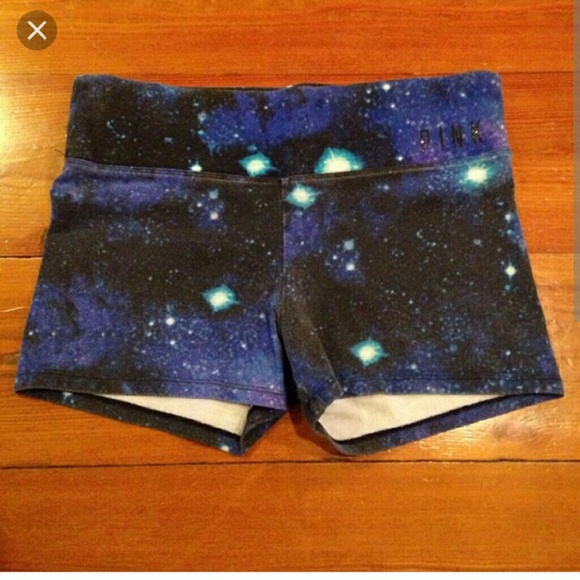 GALAXY Print Victoria's Secret yoga shorts