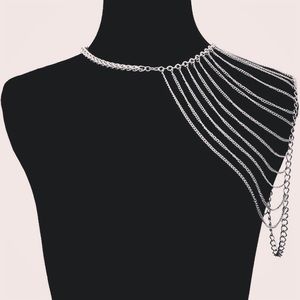 Metal Shoulder Chains Statement Necklace