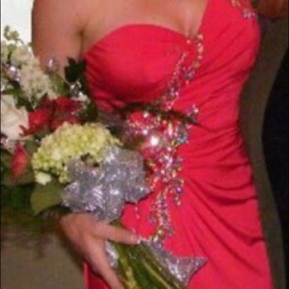 Red prom dress size 0