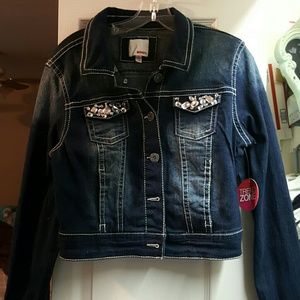 Bongo jean jacket with bling