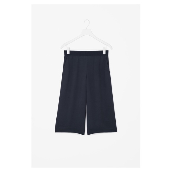 fluid cropped trousers - culottes