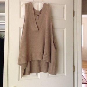 Free People oversized sleeveless sweater
