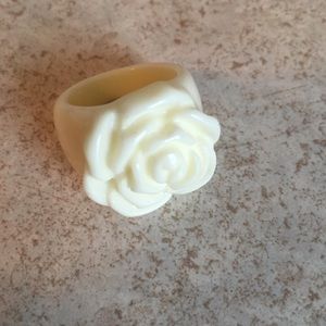 White Flower Ring