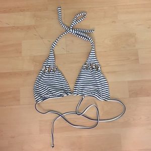 NWOT mikoh blue and white top