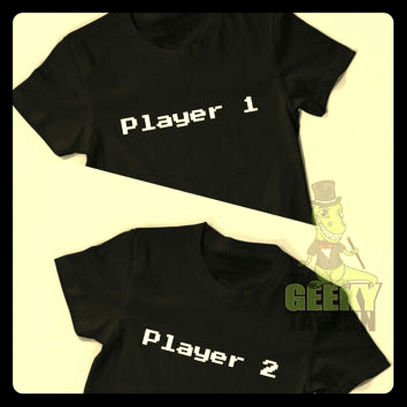 Player 1 and Player 2 shirts!