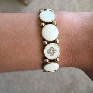 Charming Charlie: White Bracelet