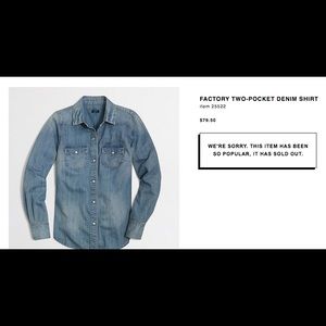 J.Crew / Two-Pocket Denim Shirt