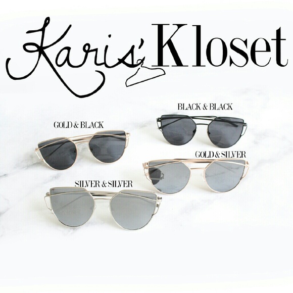 Accessories | Orange trendy mirror cat eye sunnies - Picture 4 of 4