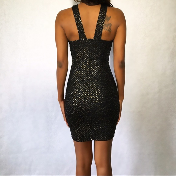 New Crisscross Black Bodycon Dress - Picture 3 of 3