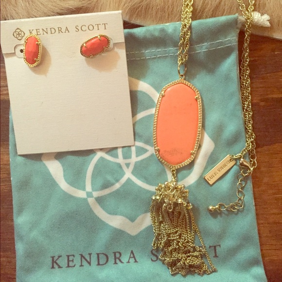 Kendra Scott Coral Earrings