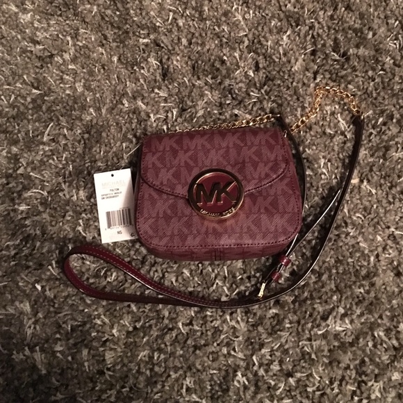 Fulton Merlot Michael Kors Crossbody