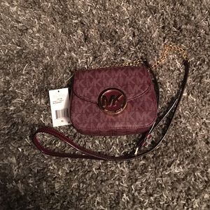 Fulton Merlot Michael Kors Crossbody