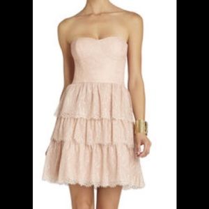 BCBG Strapless Blush Dress