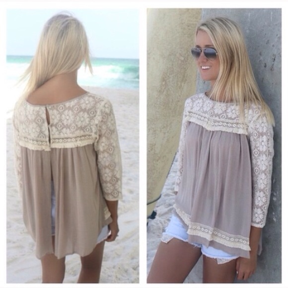 ❣LAST❣ Lace Detailed Top white - Picture 3 of 4