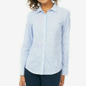 Classic Mini Striped Button Up Shirt