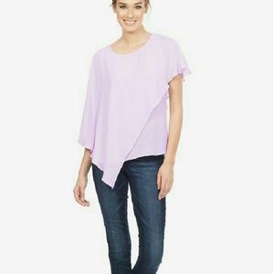 Asymmetrical Drape Blouse