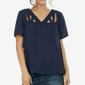 Cut Out Sheer Top