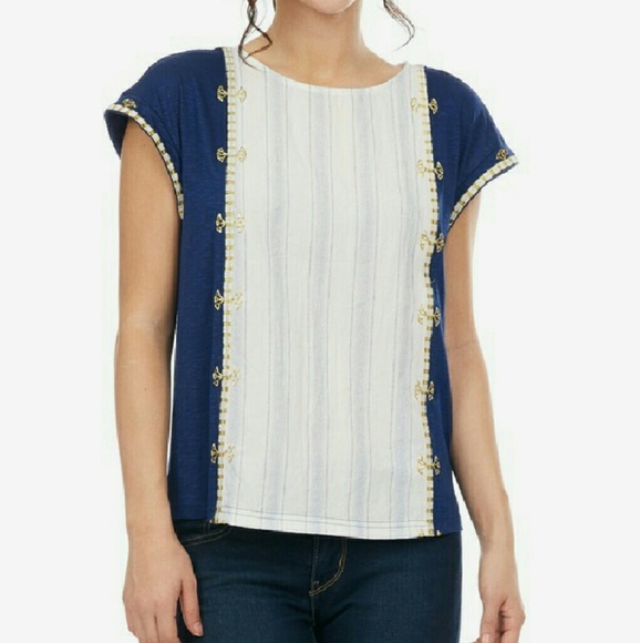 Embroidered Shell Top - Picture 1 of 1